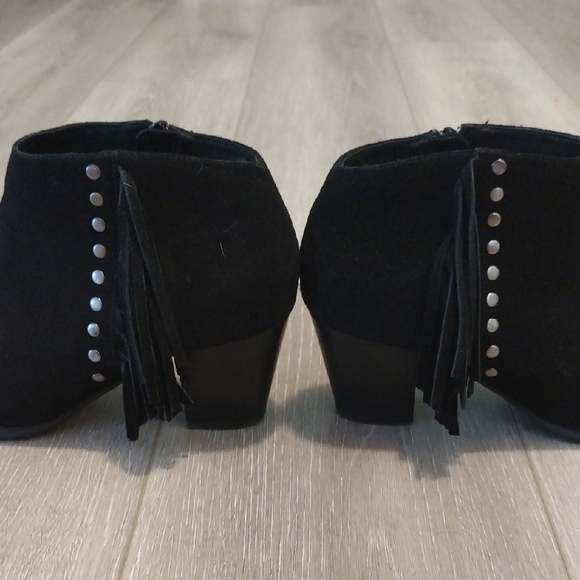 Black Suede Ankle Boots - Picture 11 of 13